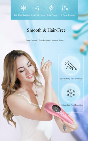 Light Spot Hair Removal Device | Smooth Skin Tech | IPL Beauty Tool | Green