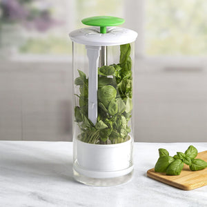 Herb Keeper | Premium Savor & Freshness Preserver | Extends Life of Herbs | Green