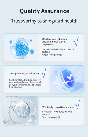 Electric Ear Wax Remover | Irrigation System | 5 Modes | USB-C | Hot Air Drying | White