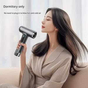 Cordless Hair Dryer | High-Speed 120,000 RPM | Hot & Cold Air | 15600mAh Battery | Grey