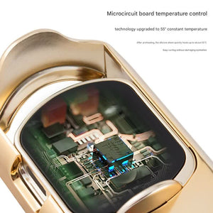 Electric Heated Eyelash Curler | 55°C Constant Temp | LED Display | Rechargeable | Gentle Curl | Rose Gold