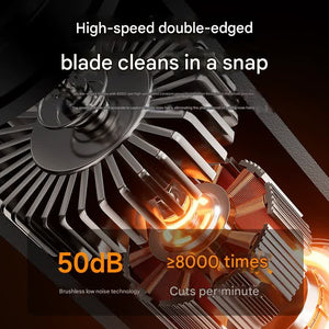 Nose & Ear Hair Trimmer | USB-C Rechargeable | LED Display | Washable 360° Head | Low Noise | Silver