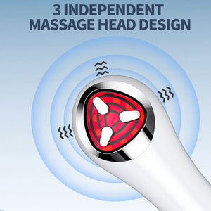 7-in-1 LED Facial Device | Microcurrent Therapy | 3D Vibration Massage | Neck, Face & Eyes | Gradient Pink