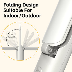 Folding LED Lantern & Flashlight | Multi-Function | USB Rechargeable | 3 Modes + SOS | Grey