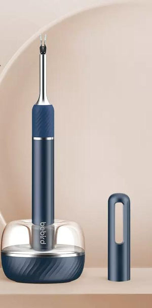 Smart Ear Cleaner | HD Camera | Precision Tweezers | Safe for Kids & Adults | Dark Blue