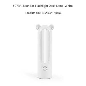 LED Camping Lantern & Flashlight | 2-in-1 | USB Rechargeable | Bear Model | White