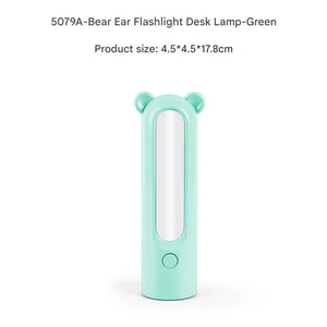 LED Camping Lantern & Flashlight | 2-in-1 | USB Rechargeable | Bear Model | Green