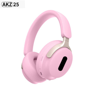 AKZ 25 Wireless Headphones | Over-Ear | Bluetooth 5.3 | Hi-Fi Audio | Long Battery | Pink