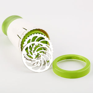 Herb Grinder & Spice Mill | 2PCS | Manual Rotary | Stainless Steel Blades | Green & White