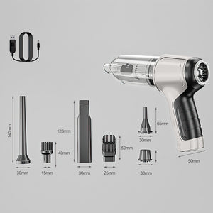 Cordless Handheld Vacuum Cleaner 3-in-1 | 12000Pa Suction & Air Duster Blower | Black