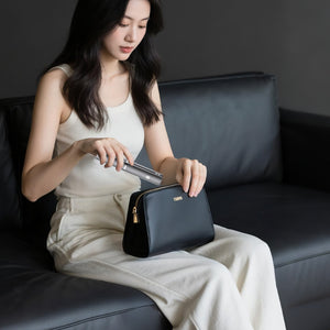 Cordless Hair Straightener | Compact 2-in-1 Flat Iron | USB-C Rechargeable | Purple