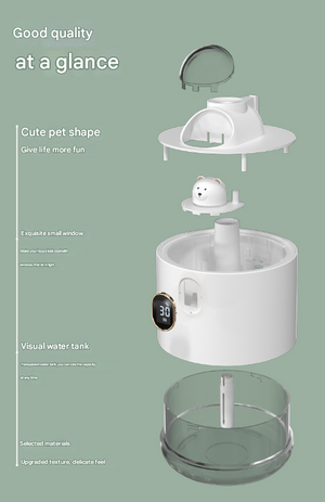 Space Capsule Humidifier | Adorable USB Cool Mist Maker with LED Display & Night Light | Green