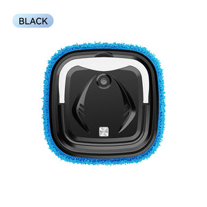 Smart Robotic Floor Mop | Ultra-Slim Automatic Wet & Dry Cleaner with Humidifier Spray | Black