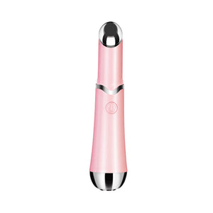 Sonic Eye & Lip Massager | Red & Blue Light Therapy | Heated Vibrating Wand for Puffiness & Wrinkles | Pink