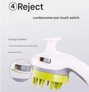 Pet Showerhead | Ultimate Pressure-Boost Spray | Foamer Attachment | White