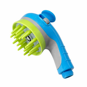 Pet Showerhead | Ultimate Pressure-Boost Spray | Foamer Attachment | Blue