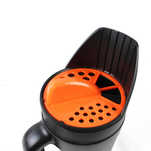 Garden Seeder | Premium Versatile Seed & Salt Spreader | Orange & Black