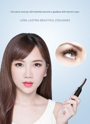 Electric Heated Eyelash Curler | 4 Temp Settings | LED Display | USB-C Rechargeable | White