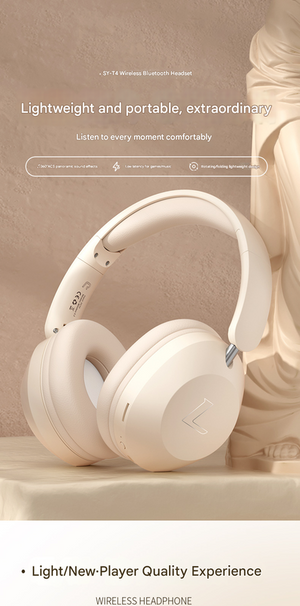 Wireless Music Headset | SY-T4 | Over-Ear | Long Battery Life | Universal Compatibility | Black