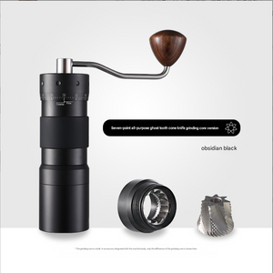 Premium Manual Coffee Grinder | 7-Star | Black | R50pro | Portable Bean Mill