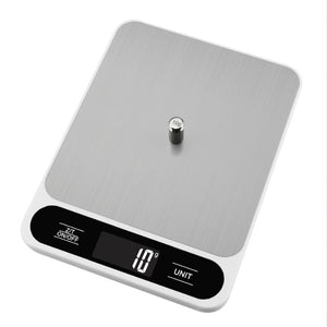Digital Kitchen Scale | Slim | High Precision | Stainless Steel | 5kg Capacity | White