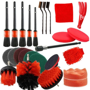 Ultimate Car Detailing Kit 26PC | Drill Brush & Polishing Pad Set | Interior, Wheels & Exterior