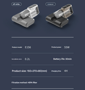 UV Sterilisation Vacuum Cleaner | High-Power Wireless Mite Removal | Deep Cleaning for Home | Khaki