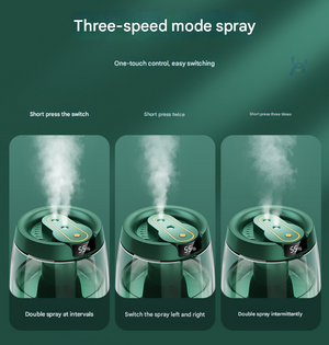 Smart Cool Mist Humidifier 3.5L | Dual Nozzle & Digital Display | Ultra-Quiet Air Purifier | White