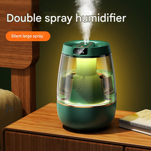 Smart Cool Mist Humidifier 3.5L | Dual Nozzle | Digital Display | Ultra-Quiet Air Purifier | Green