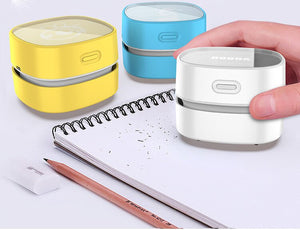 Mini Desktop Vacuum | Rechargeable Cordless | Desk, Keyboard, Crumb & Dust Cleaner | Red