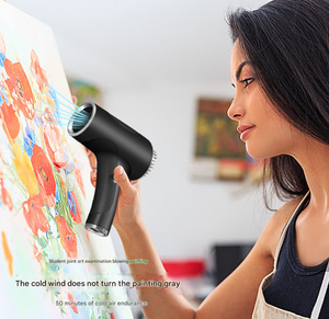 Cordless Hair Dryer | Ultra-Lightweight Ionic | USB Rechargeable | Cool Air Mode | Green Finish