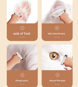Precision Pet Paw Trimmer | Waterproof & Rechargeable Grooming Clipper | Dog & Cat Paws, Eyes & Ears | Khaki