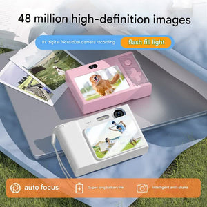 Kids Digital Camera 48MP | 1080P Vlogging | 8x Zoom | Filters & Games | White