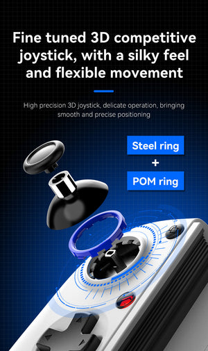Telescopic Gaming Controller | Multi-Platform | Hall Triggers & 3D Joysticks | Macro Programming | White