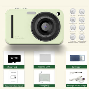 Digital Camera 48MP | 16x Zoom & Autofocus | Full HD Vlogging Camera | Green