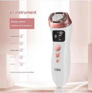 Facial Firming Device 3-in-1 | HIFU, RF & EMS Anti-Wrinkle Technology | White