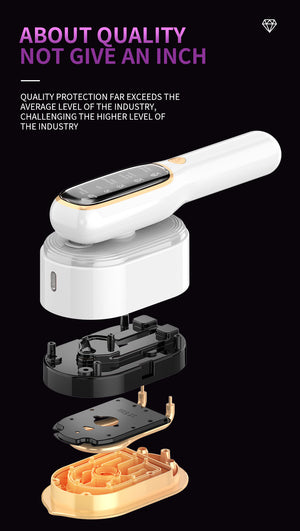 Handheld Garment Steamer & Mini Iron | Smart Temperature Control | Rapid Heating & Powerful Steam | White