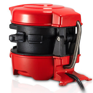 Sandwich & Burger Maker | Quick Multi-Layer Cooker with Egg Plate | Red