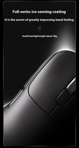 Gaming Mouse | Tri-Mode Wireless | 8000Hz Polling Rate | PAW3950 Sensor with Magnetic Charging Dock | White