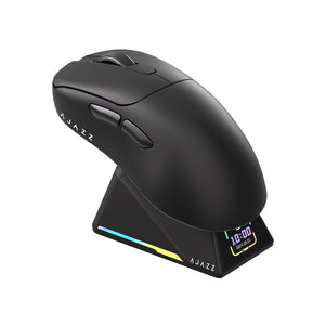 Gaming Mouse | Tri-Mode Wireless | 8000Hz Polling Rate | PAW3950 Sensor with Magnetic Charging Dock | White