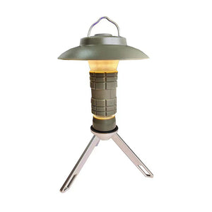 Outdoor Camping Lantern | Portable with Tripod Stand | Soft Light Diffuser | USB-C Charging | Green