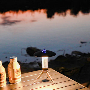 Outdoor Camping Lantern | Portable with Tripod Stand | Soft Light Diffuser | USB-C Charging | Green