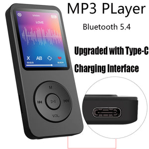 Digital Music Player | Bluetooth 5.4 | Hi-Fi Lossless Sound | 8GB Storage | Expandable | Black + 16GB