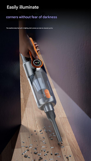 Cordless Handheld Vacuum & Blower | Brushless Motor | Digital Display | Grey & Orange