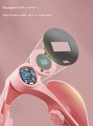 Smart Kegel & Thigh Master | Adjustable Pelvic Floor Trainer with Counter | Pink Finish