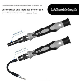 Precision Screwdriver Set 115-in-1 | Magnetic Repair Kit for PC, Laptop, Phone & Electronics | Purple & Black