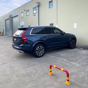 Arch Parking Barrier | Fold Down Security Locker | Keyed Different Lock System