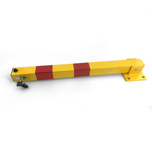 Square Fold Down Parking Post | Heavy Duty Security Barrier | 3 Keys Included