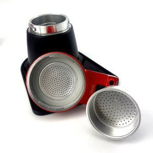 Red Mini Espresso 2-Cup Ceramic Coffee Maker | Moka Coffee Maker | Italian Classic Design