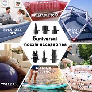 Electric 16PSI HT-781 High-Pressure SUP Electric Air Pump | 12V DC | Paddle Board | Auto-Off